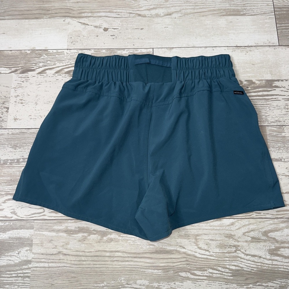 Kuhl Shorts Womens Small Blue Lightweight Hiking Athletic Elastic Waist Pockets - Picture 8 of 10